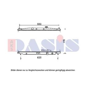 Achetez des Radiateur du moteur AKS DASIS 100078N à prix pour 93,71 €