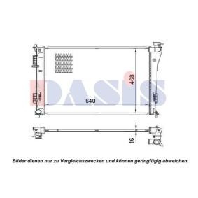 Achetez des Radiateur du moteur AKS DASIS 560074N à prix pour 105,10 €