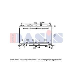 Achetez des Radiateur du moteur AKS DASIS 560086N à prix pour 81,76 €