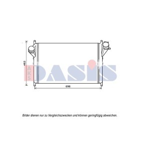 Ladeluftkühler 567013N KIA MOHAVE / BORREGO von AKS DASIS