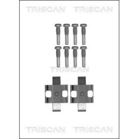 Compre Kit de acessórios, pastilhas de travão da TRISCAN 8105 111625 a um preço baixo por 20,26 €