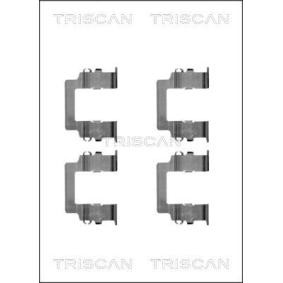 Compre Kit de acessórios, pastilhas de travão da TRISCAN 8105 421580 a um preço baixo por 10,98 €