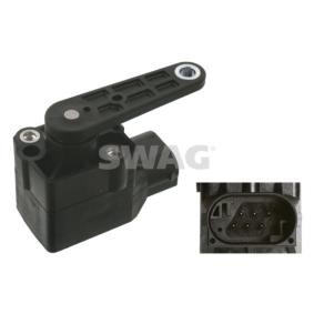 Kjøp Sensor, xenonlys (lyslengderegulering av SWAG 10 93 7150 til den lave prisen 915,36 NOK
