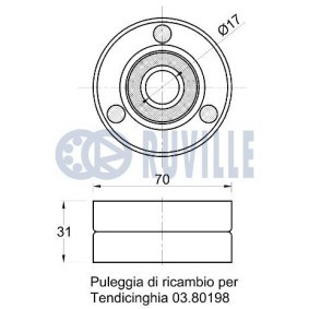 Gleitschiene, Steuerkette 3458004 SUZUKI von RUVILLE