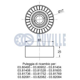 Achetez des Chaîne de pompe à huile RUVILLE 3466009 à prix pour 14,93 €