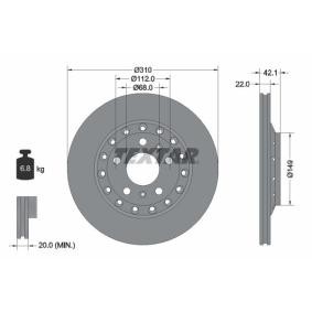 Comprar Disco de freno de TEXTAR 92152300 a bajo precio de 73,26 €