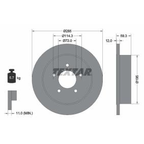 Comprar Disco de freno de TEXTAR 92194003 a bajo precio de 46,40 €