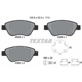 Compre Pastilhas de travão da TEXTAR 2509501 a um preço baixo por 34,86 €