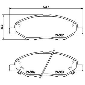 Köp Bromsbelägg av BREMBO P 56 088 till det låga priset 396,15 kr