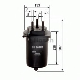 Kraftstofffilter für RENAULT von BOSCH