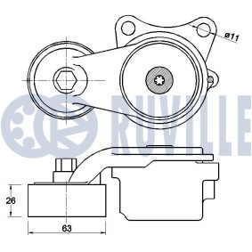 Compre Rolo tensor, correia dentada de RUVILLE online para H-1 Camião de plataforma/chassis a preços moderados