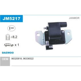 Køb Tændspole fra JANMOR online til Matiz Hatchback (M100, M150) til lave fornuftige priser
