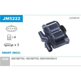 Comprar Bobina de encendido de JANMOR JM5222 a bajo precio de 75,53 €