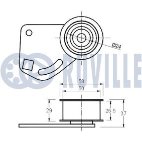 Gleitschiene, Steuerkette 3452017 FORD FIESTA von RUVILLE