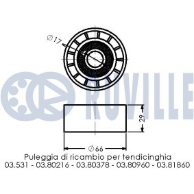 Domlager des Herstellers RUVILLE - Originalware Artikelnummer: 828403