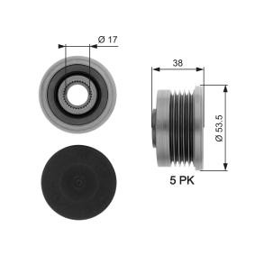 Achetez des Poulie roue libre, alternateur GATES OAP7082 à prix pour 67,95 €