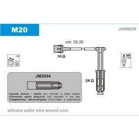 Compre Jogo de cabos de ignição da JANMOR M20 a um preço baixo por 41,59 €