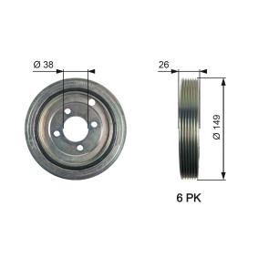 Comprar Polea de cigüeñal de GATES TVD1104 a bajo precio de 48,41 €