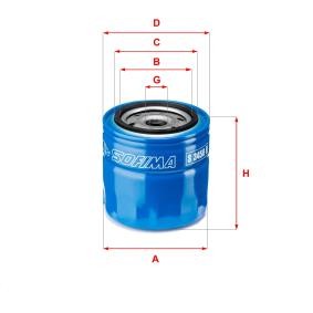 Achetez des Filtre à huile SOFIMA S 3458 R à prix pour 45,36 €