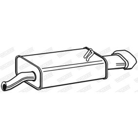Compre Panela de escape traseira da WALKER 21987 a um preço baixo por 88,44 €