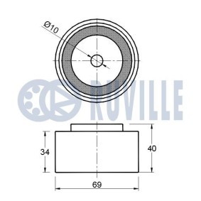 Kette, Ölpumpenantrieb 3484020 HYUNDAI PORTER von RUVILLE