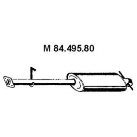 Mittelschalldämpfer des Herstellers EBERSPÄCHER - Originalware Artikelnummer: 84.495.80