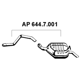 Compre Panela de escape traseira da EBERSPÄCHER 644.7.001 a um preço baixo por 76,01 €