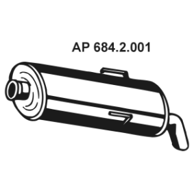 Compre Panela de escape traseira da EBERSPÄCHER 684.2.001 a um preço baixo por 48,52 €