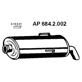 Compre Panela de escape traseira da EBERSPÄCHER 684.2.002 a um preço baixo por 52,93 €