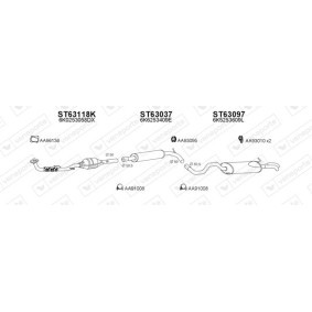 Mittelschalldämpfer des Herstellers VENEPORTE - Originalware Artikelnummer: CT15020