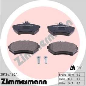 Comprar Juego de pastillas de freno de ZIMMERMANN 20124.190.1 a bajo precio de 172,09 €
