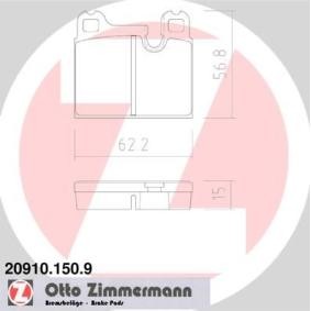 Köp Bromsbelägg av ZIMMERMANN 20910.150.9 till det låga priset 1416,05 kr