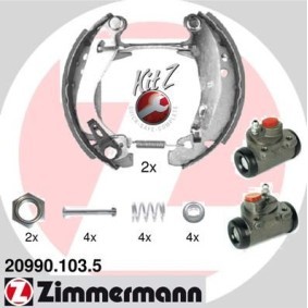 Comprar Kit frenos, disco de tambor de ZIMMERMANN 20990.103.5 a bajo precio de 267,48 €