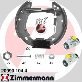 Comprar Kit frenos, disco de tambor de ZIMMERMANN 20990.104.4 a bajo precio de 275,62 €