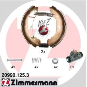 Comprar Kit frenos, disco de tambor de ZIMMERMANN 20990.125.3 a bajo precio de 169,49 €