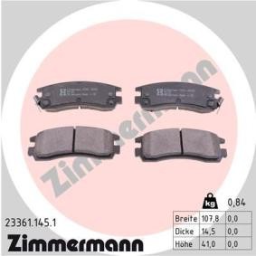 Comprar Juego de pastillas de freno de ZIMMERMANN 23361.145.1 a bajo precio de 198,00 €