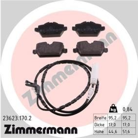 Köp Bromsbelägg av ZIMMERMANN 23623.170.2 till det låga priset 1717,36 kr