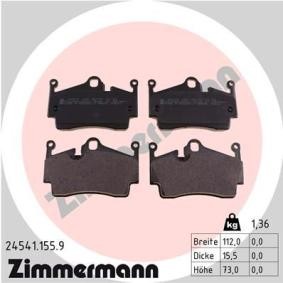 Köp Bromsbelägg av ZIMMERMANN 24541.155.9 till det låga priset 1109,58 kr