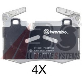 Compre Pastilhas de travão da A.B.S. 37779S a um preço baixo por 203,98 €