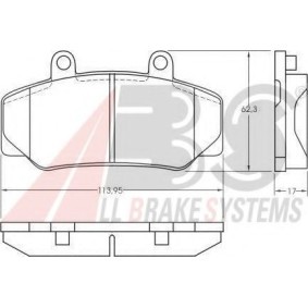 Acquista Kit pastiglie freni da A.B.S. 36177 OE a buon mercato per soli 33,38 €