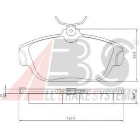 Acquista Kit pastiglie freni da A.B.S. 36710 OE a buon mercato per soli 35,37 €