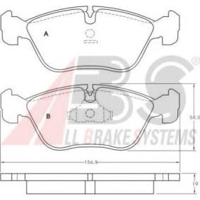 Acquista Kit pastiglie freni da A.B.S. 36783 OE a buon mercato per soli 40,26 €