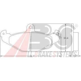 Köp Bromsbelägg av A.B.S. 36788 OE till det låga priset 367,50 kr