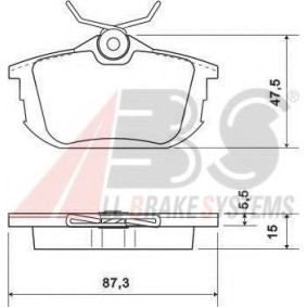 Acquista Kit pastiglie freni da A.B.S. 36950 OE a buon mercato per soli 34,52 €
