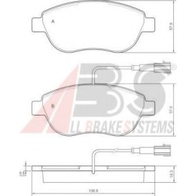 Compre Pastilhas de travão da A.B.S. 37282 OE a um preço baixo por 42,28 €