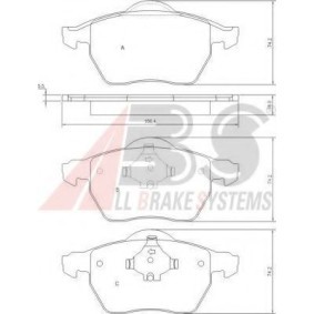 Acquista Kit pastiglie freni da A.B.S. 37514 OE a buon mercato per soli 45,09 €