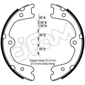 Comprar Zapata de freno de mano de CIFAM 153-297K a bajo precio de 54,13 €