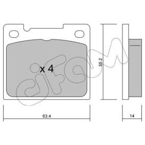 Acquista Kit pastiglie freni da CIFAM 822-004-0 a buon mercato per soli 23,08 €