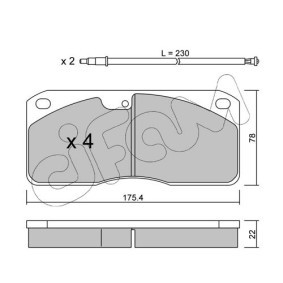 Acquista Kit pastiglie freni da CIFAM 822-270-0K a buon mercato per soli 90,97 €