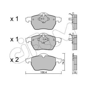 Acquista Kit pastiglie freni da CIFAM 822-314-1 a buon mercato per soli 90,31 €